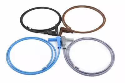 4mm Right Angled Banana Plug Lead Set